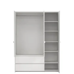 Kledingkast Atlanta Wit - 149x202x58 cm