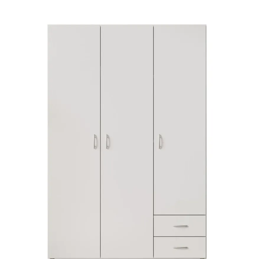 Kledingkast Baarlo Wit - 120x176x52 cm