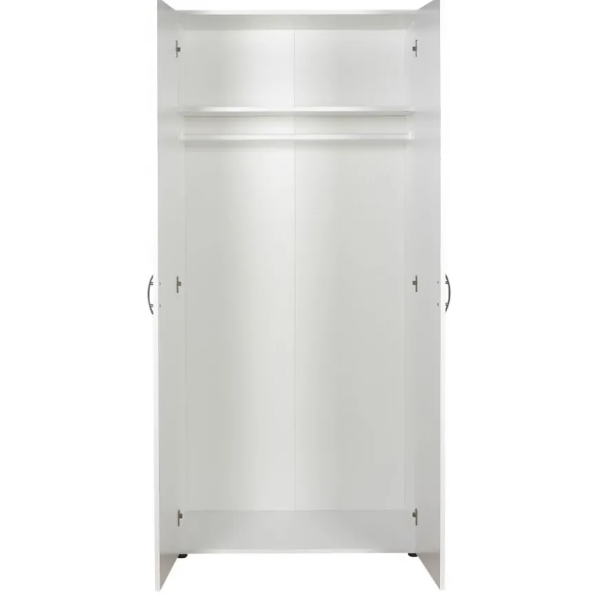 Kledingkast Baarlo Wit - 80x176x52 cm