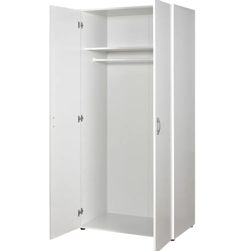 Kledingkast Baarlo Wit - 80x176x52 cm