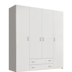 Kledingkast Baarlo Wit - 160x176x52 cm