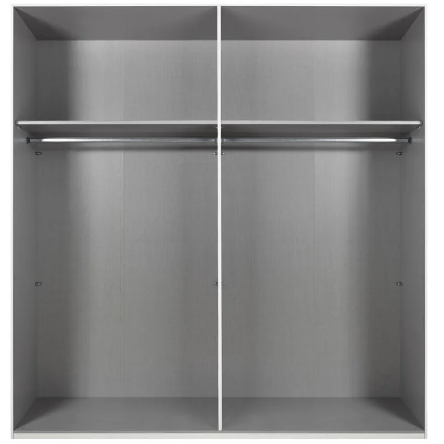 Kledingkast Bakel Donkergrijs - 200x216x65 cm