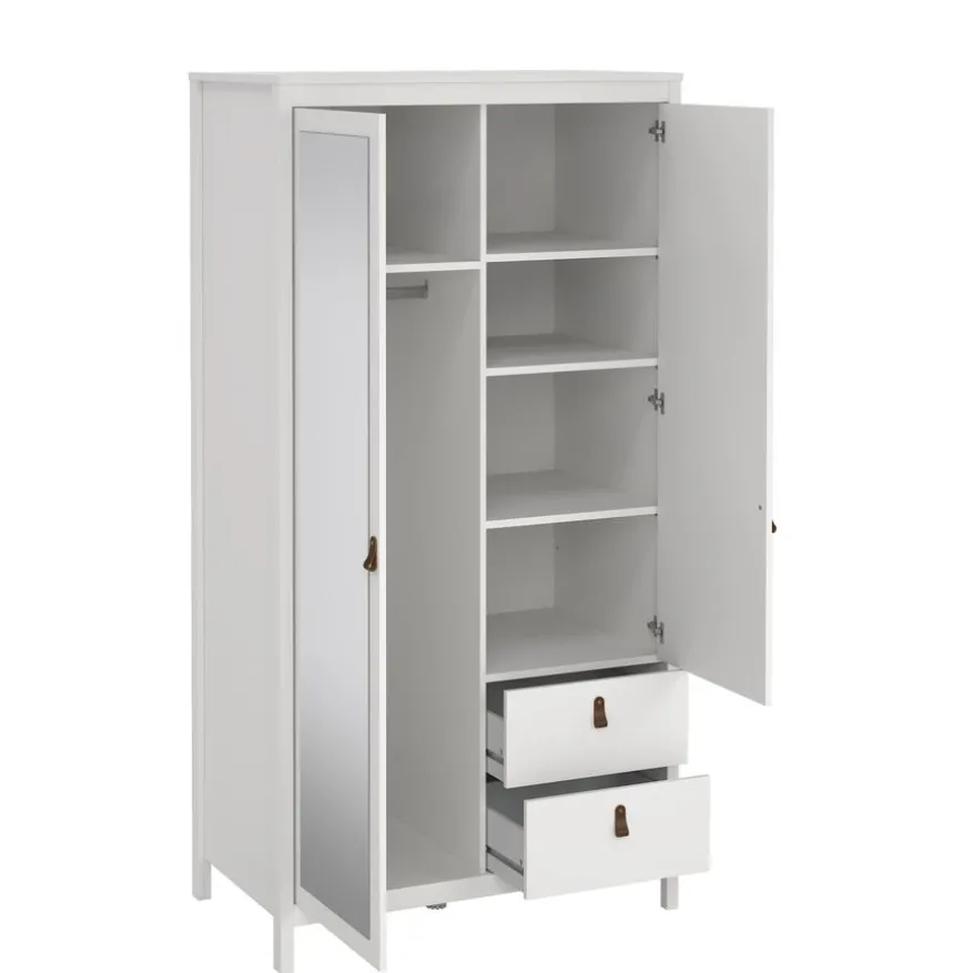 Kledingkast Dallas Wit - 103x199x59