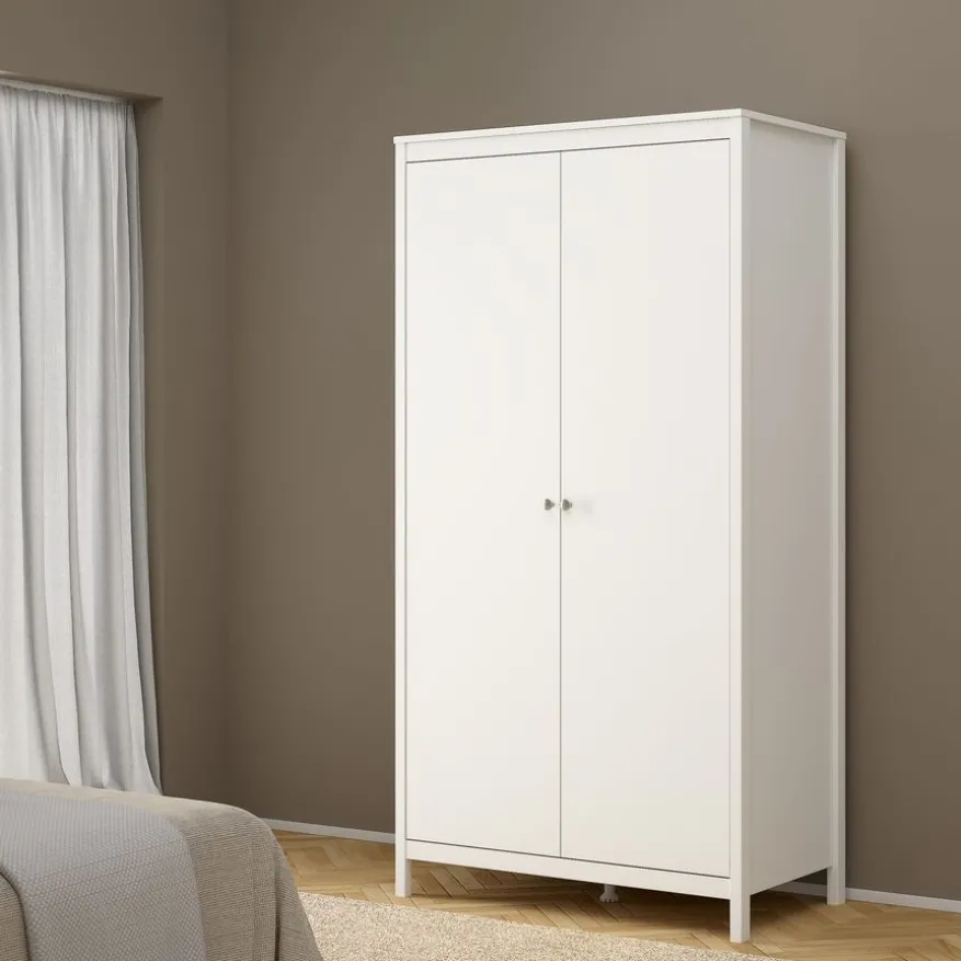 Kledingkast Dallas Wit - 103x199x59