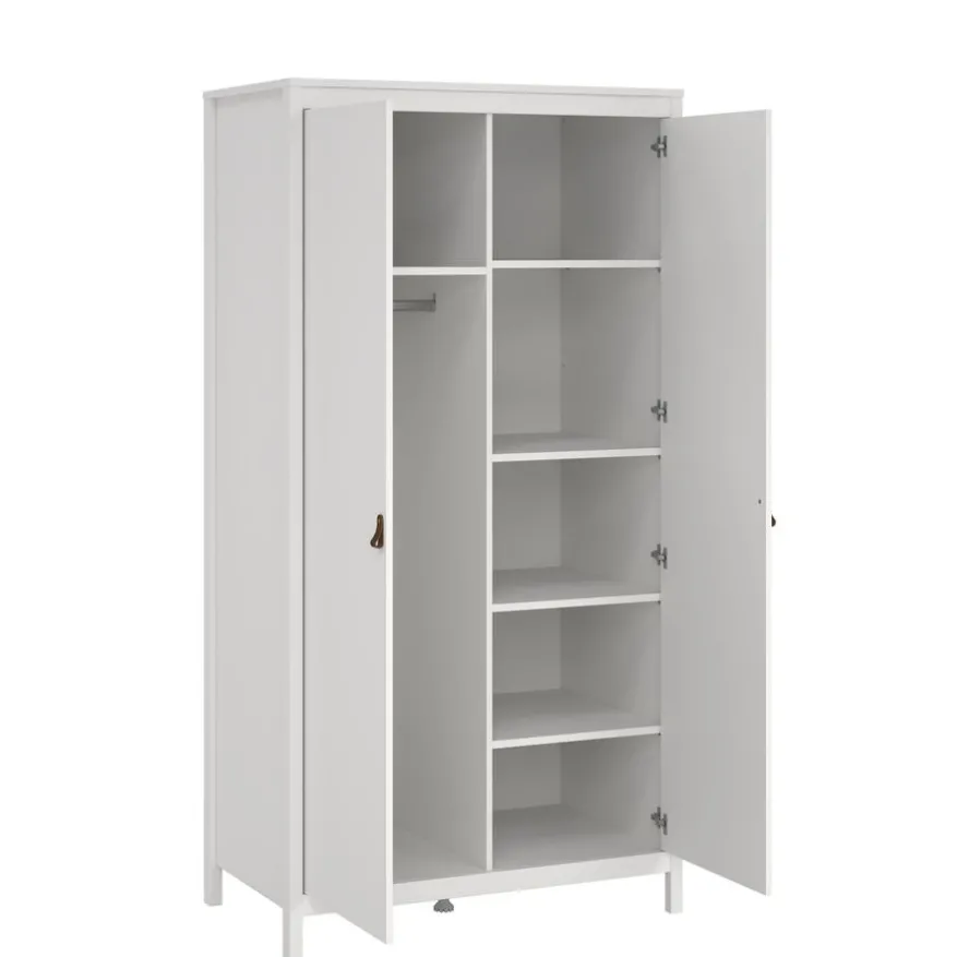 Kledingkast Dallas Wit - 103x199x59