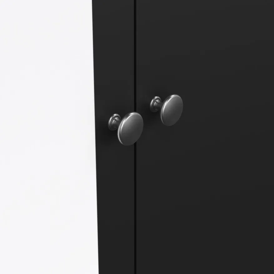 Kledingkast Dallas Zwart - 103x199x59