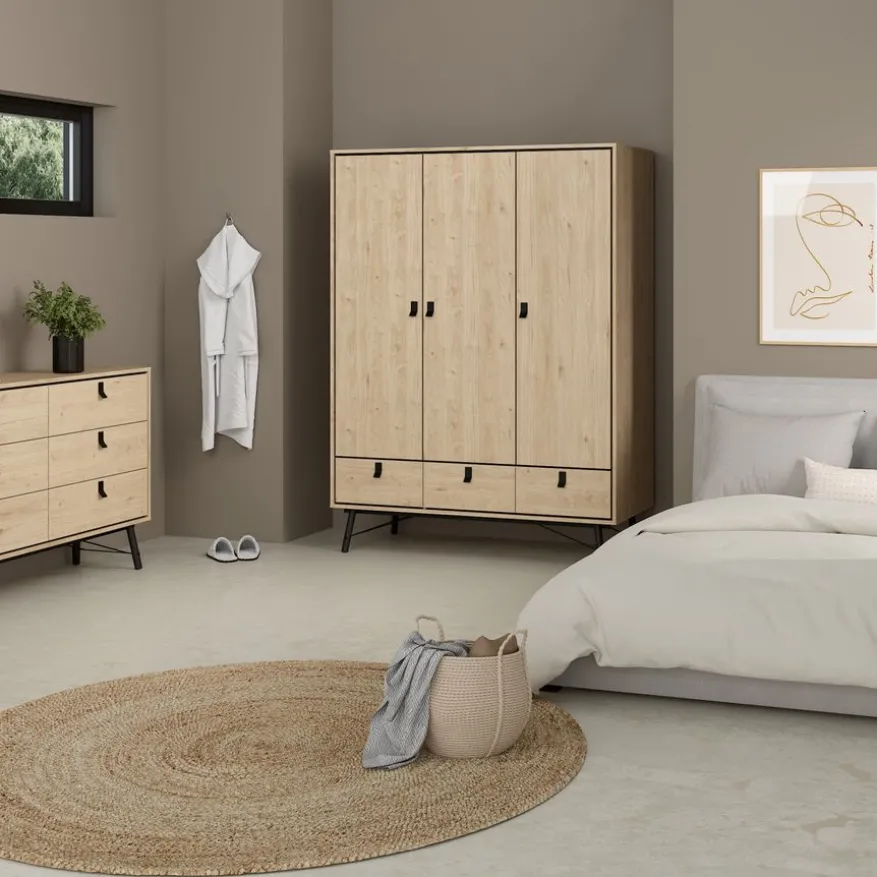 Kledingkast Denver Eiken - 150x200x60 cm