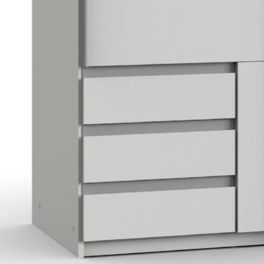 Kledingkast Elsen Wit - 179x198x64 cm
