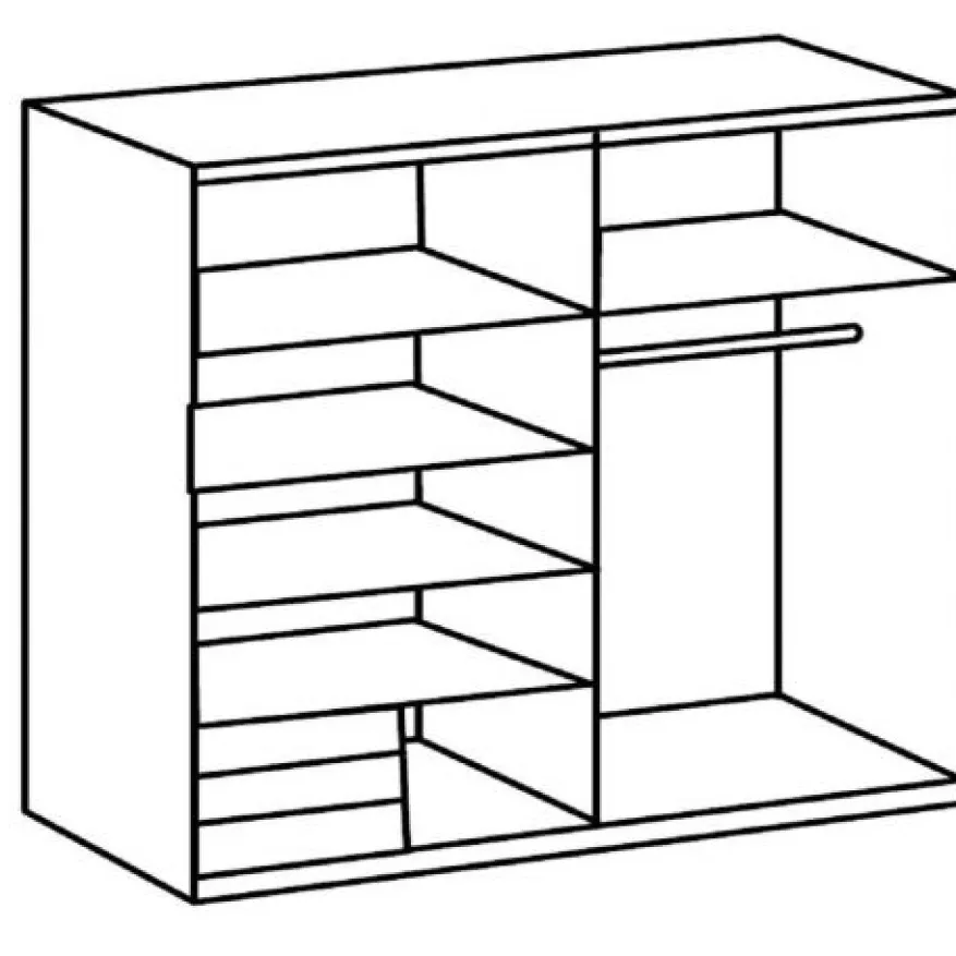 Kledingkast Elsen Wit - 179x198x64 cm