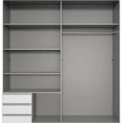 Kledingkast Elsen Wit - 179x198x64 cm