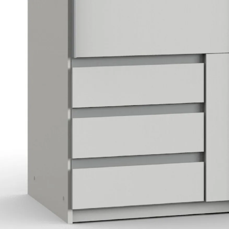 Kledingkast Elsen Wit - 179x198x64 cm