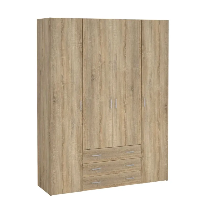 Kledingkast Harper Naturel - 154x201x50 cm