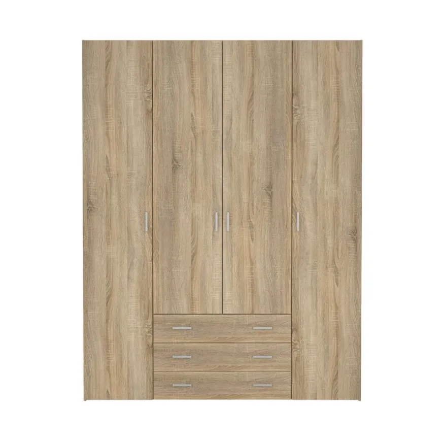 Kledingkast Harper Naturel - 154x201x50 cm