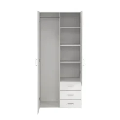 Kledingkast Harper Wit - 78x176x36 cm