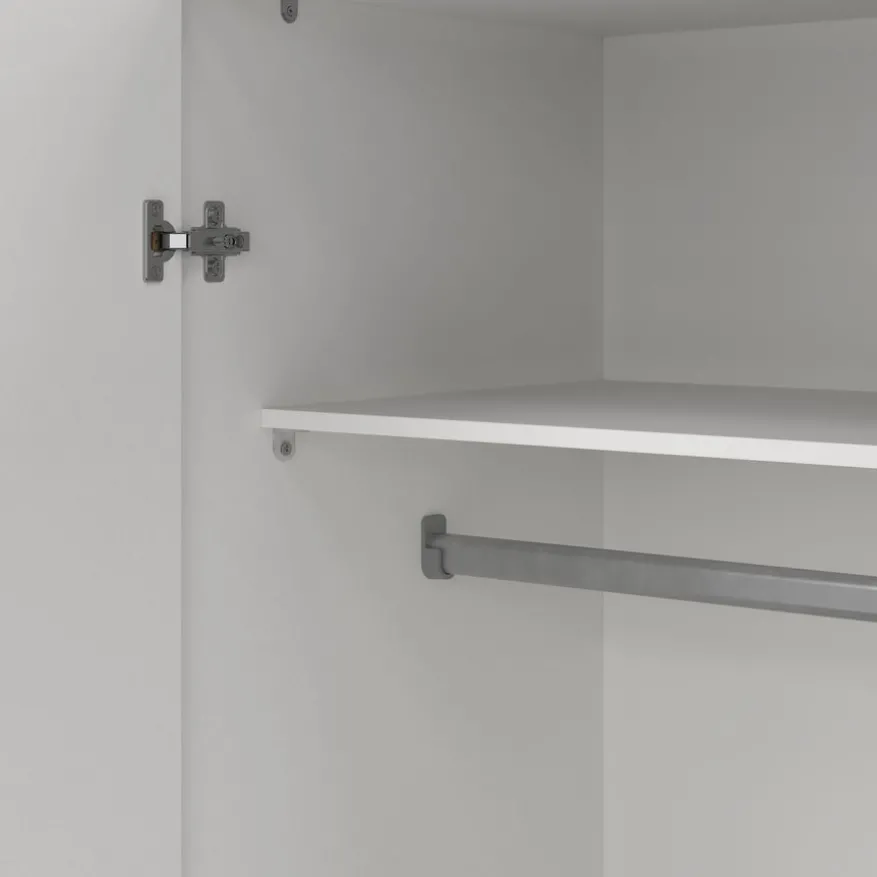 Kledingkast Harper Wit - 78x176x50 cm