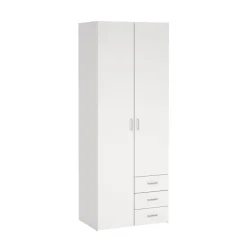 Kledingkast Harper Wit - 78x201x50 cm