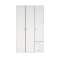 Kledingkast Harper Wit - 116x201x50 cm