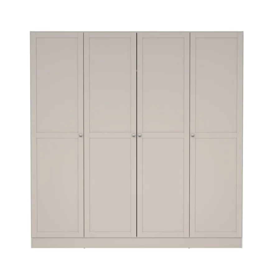 Kledingkast Indy Taupe - 196x200x62 cm