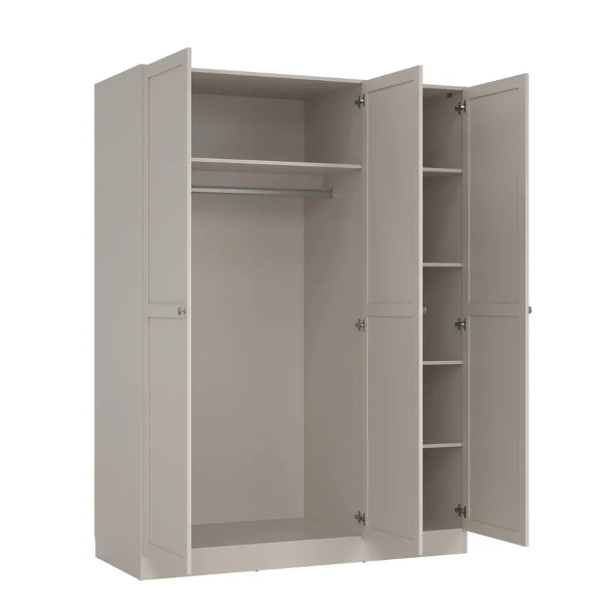 Kledingkast Indy Taupe - 147x200x62 cm