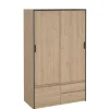 Kledingkast Jasper Eiken - 121x200x60 cm