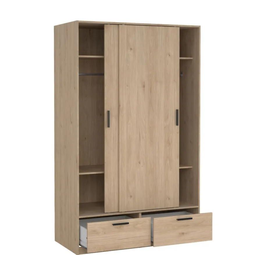 Kledingkast Jasper Eiken - 121x200x60 cm