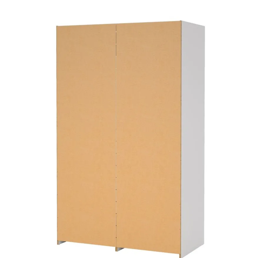 Kledingkast Jasper Wit / Eiken - 121x200x60 cm