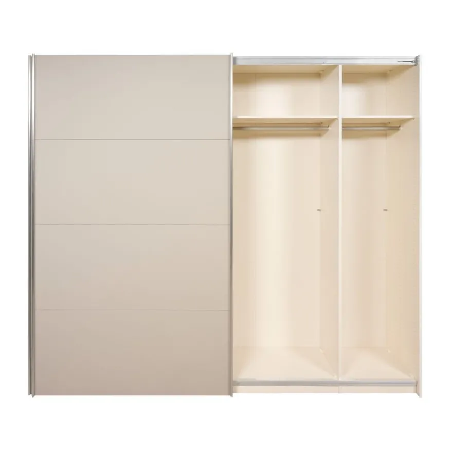 Kledingkast Legado Beige / Wit - 253x236x65 cm