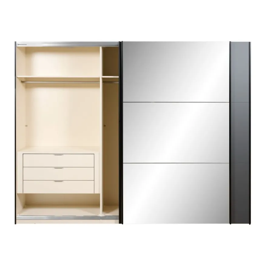 Kledingkast Legado Zwart - 278x220x65 cm