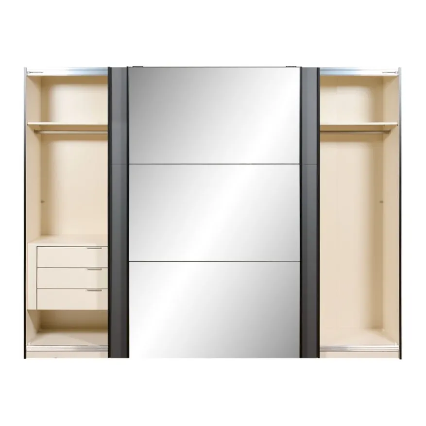 Kledingkast Legado Zwart - 278x220x65 cm