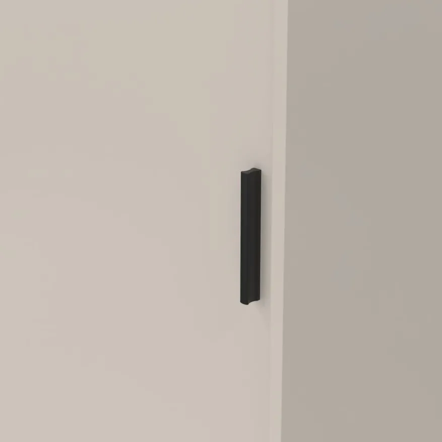 Kledingkast Luna Taupe - 119x201x60 cm