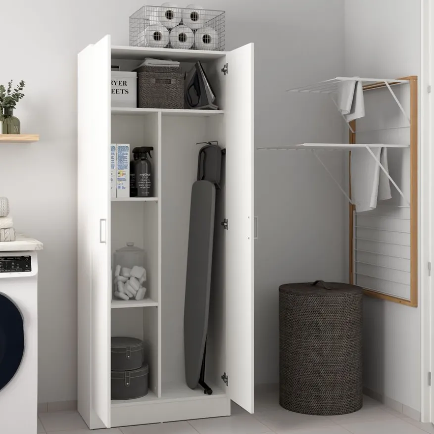 Kledingkast Miami Wit - 70x181x36 cm