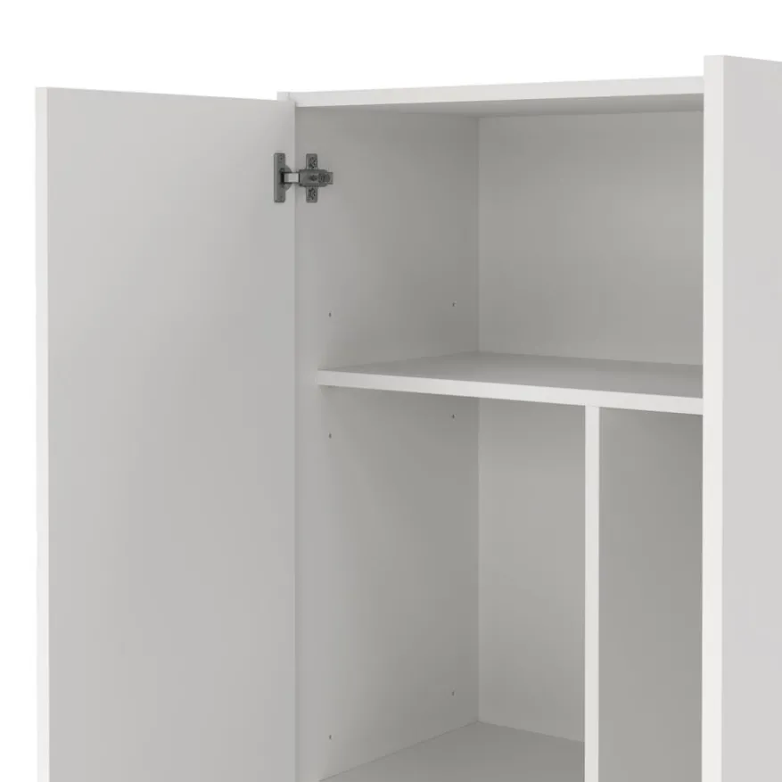 Kledingkast Miami Wit - 70x181x36 cm