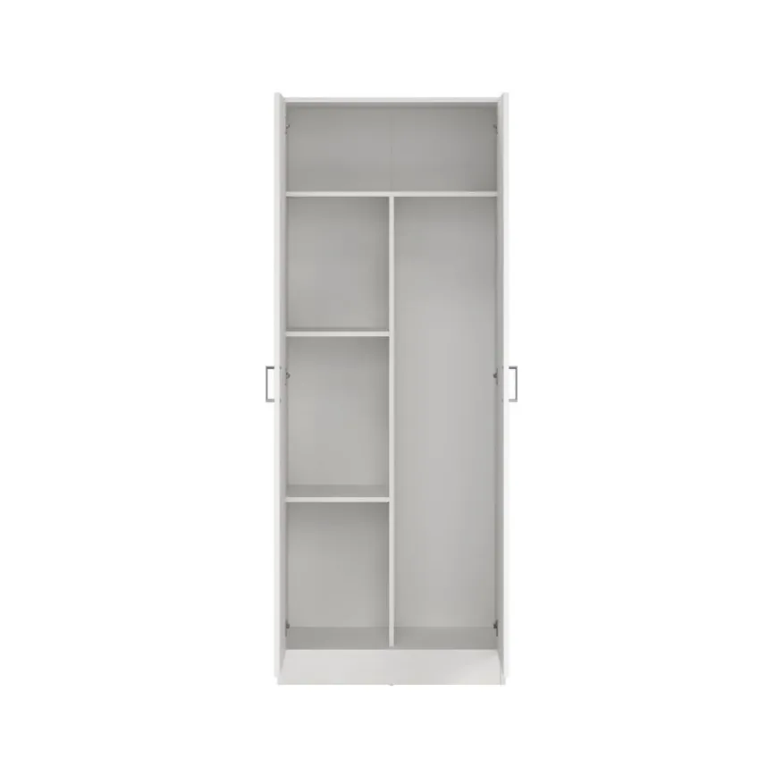 Kledingkast Miami Wit - 70x181x36 cm