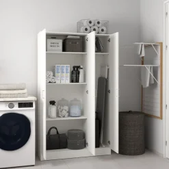 Kledingkast Miami Wit - 105x181x36 cm