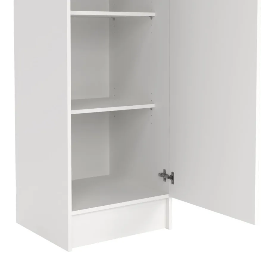 Kledingkast Miami Wit - 49x200x47 cm