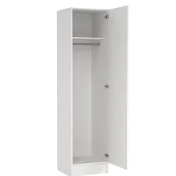 Kledingkast Miami Wit - 49x200x47 cm