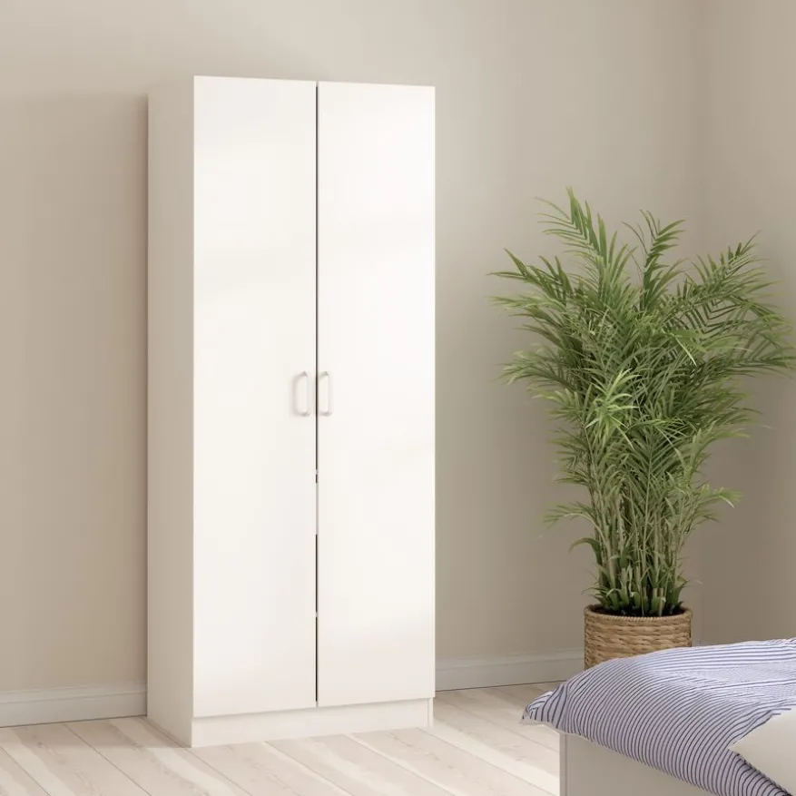 Kledingkast Miami Wit - 79x200x50 cm