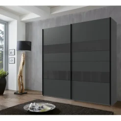Kledingkast Mierlo Donkergrijs - 225x236x65 cm