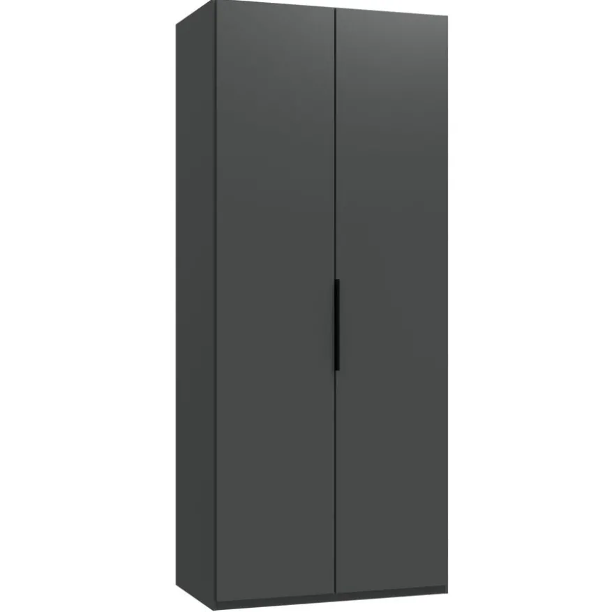 Kledingkast Oss Donkergrijs - 100x236x58 cm