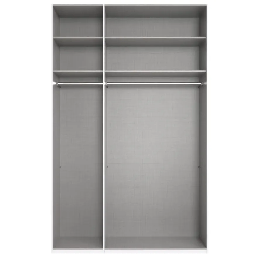 Kledingkast Oss Donkergrijs - 150x236x58 cm