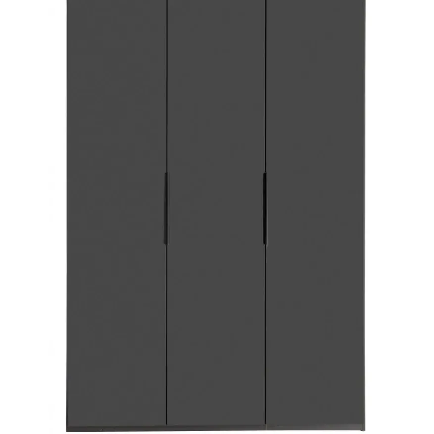 Kledingkast Oss Donkergrijs - 150x236x58 cm