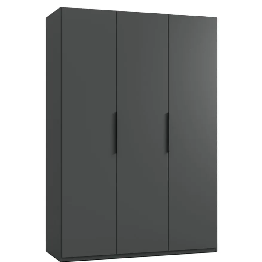 Kledingkast Oss Donkergrijs - 150x216x58 cm