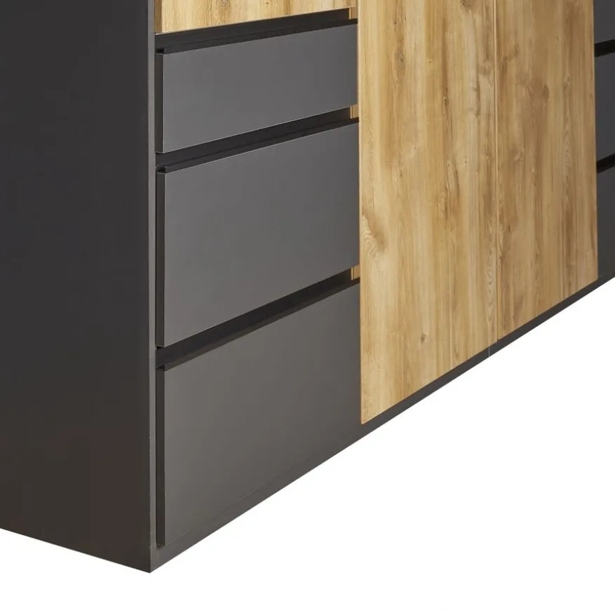 Kledingkast Oss Naturel - 200x236x58 cm