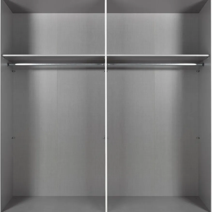 Kledingkast Oss Wit - 200x216x58 cm