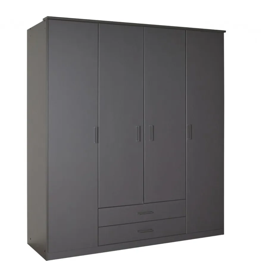 Kledingkast Stolpen Grafiet - 180x199x58 cm
