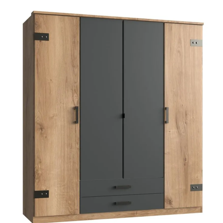 Kledingkast Stratum Naturel - 180x199x58 cm