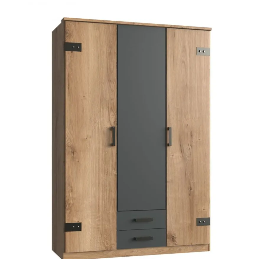Kledingkast Stratum Naturel - 135x199x58 cm