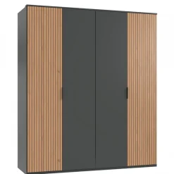 Kledingkast Veghel Donkergrijs - 180x210x58 cm