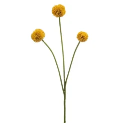 Kunstbloem Craspedia Oker - 69 cm