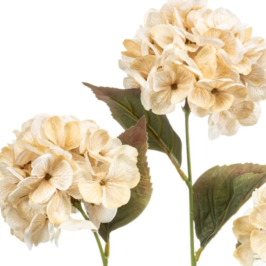 Kunstbloem Hydrangea Crème - 77 cm